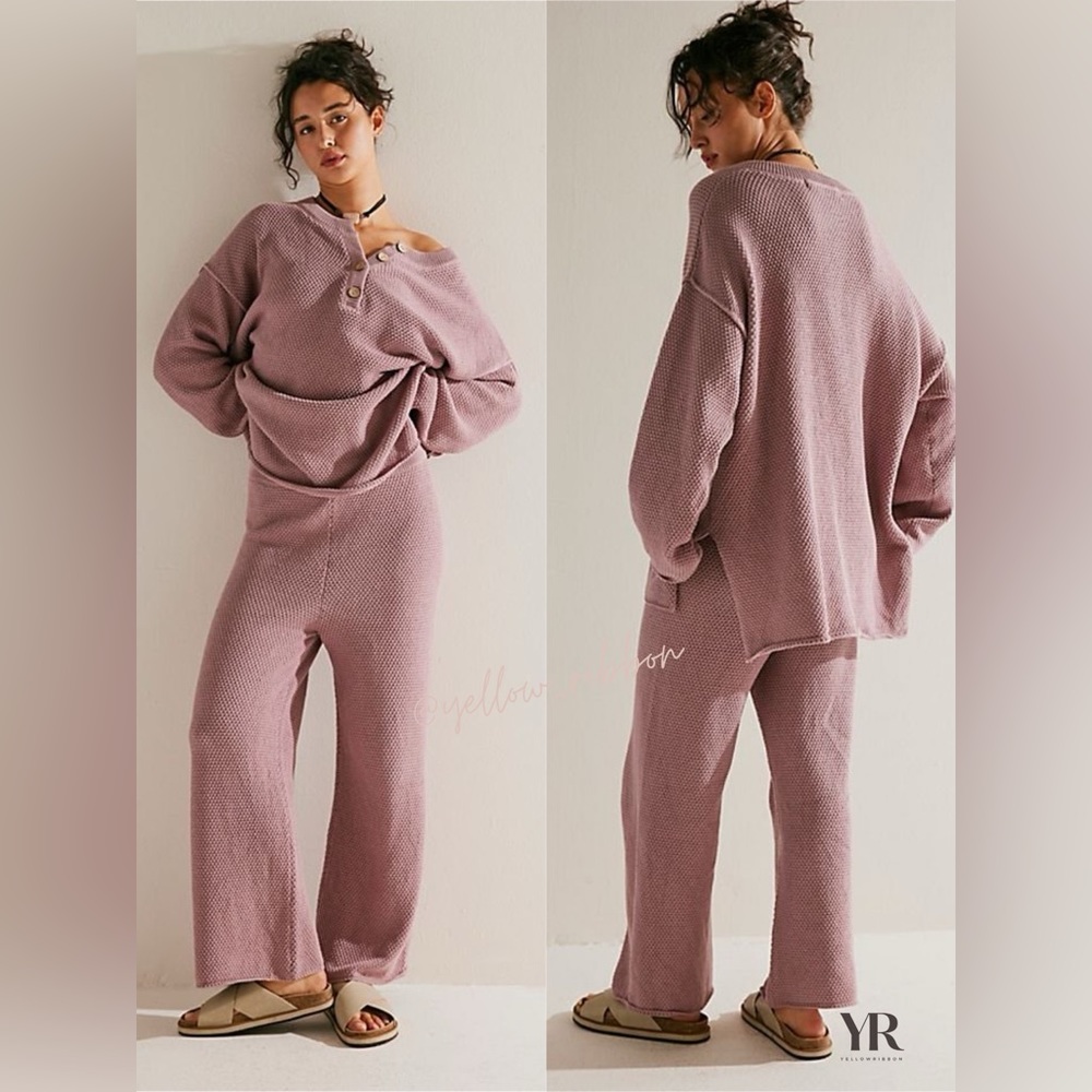 🆕 FREE PEOPLE BEACH | HAILEE SWEATER SET | LAVENDER | SIZE: XS
